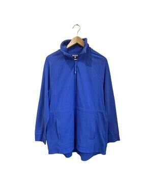 T by Talbots Cotton Blend Casual Longline Jacket Everyday Layer Size XL